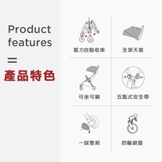 美國卡普奇Capucci - 全自動收合輕巧登機車-太空旅行