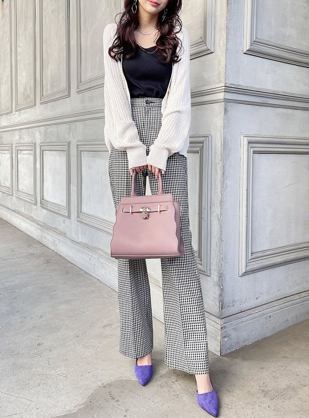 日本 GRL - 2WAY波浪時尚皮質手提包/側背包-天使白