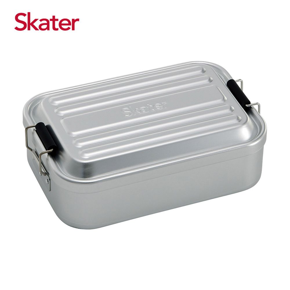 日本 SKATER - 行李箱便當盒-銀