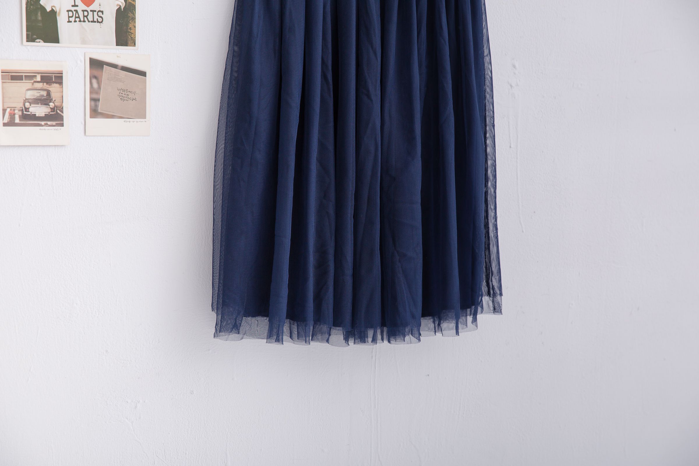 Peachy - 獨家訂製綿柔半身紗裙-半身中長版-午夜藍 (F)