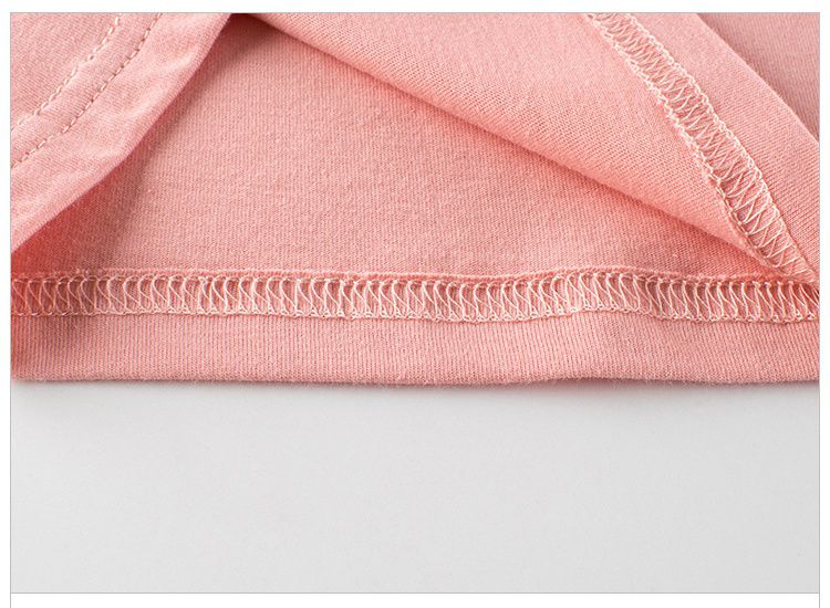 純棉短袖上衣-熊熊朋友-粉色