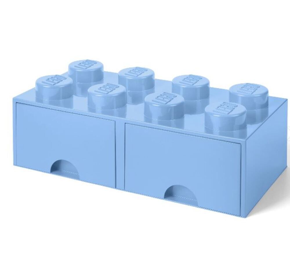 Room Copenhagen - 樂高 LEGO® 八凸抽屜收納箱(多色可選) (淺藍色)