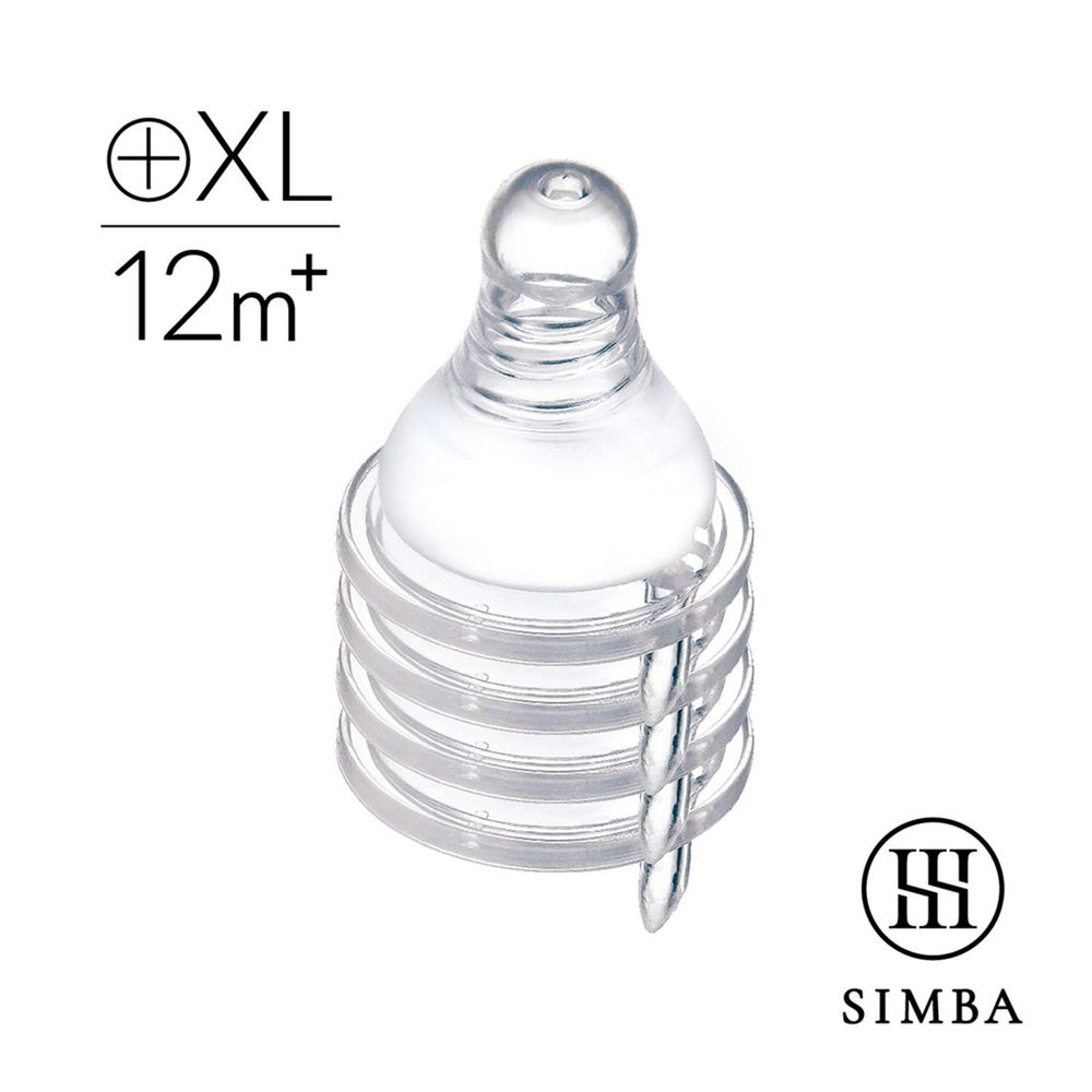 Simba 小獅王辛巴 - 超柔防脹氣標準十字奶嘴(XL孔4入)
