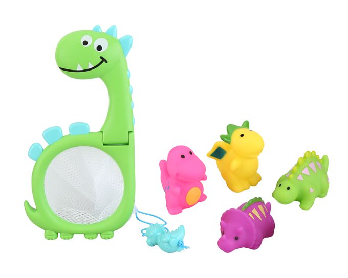 樂彩森林 - 撈魚遊戲組-恐龍撈網5入組-顏色隨機