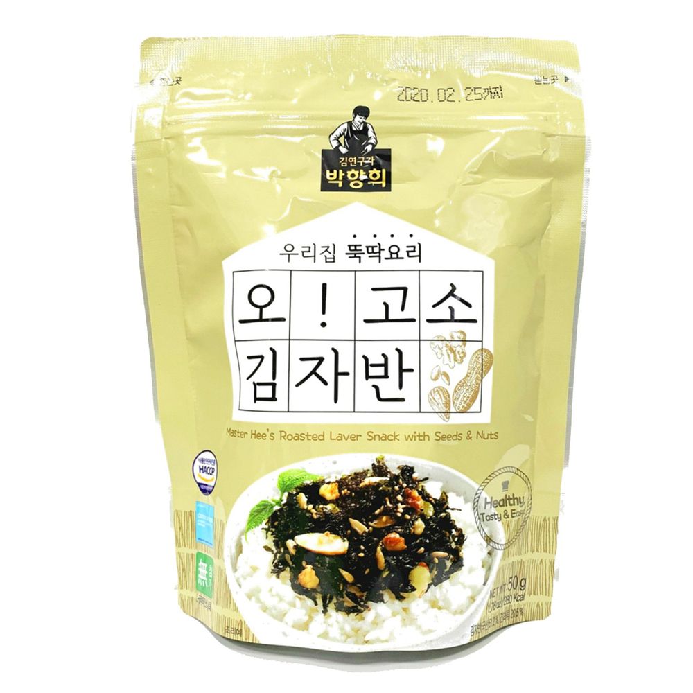韓國朴師傅 - 海苔酥-堅果口味-效期到2022.08.10-50g/包