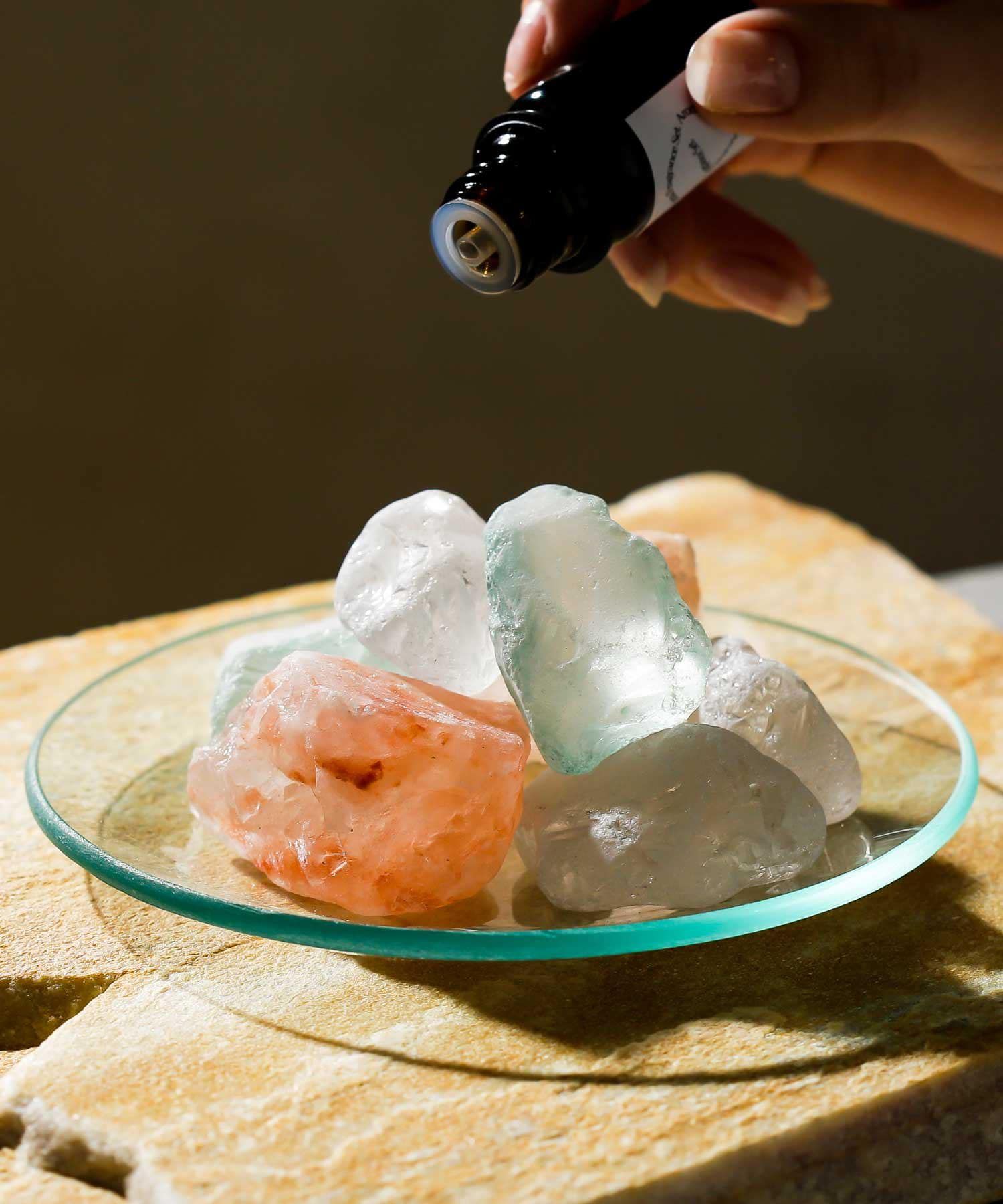 日本代購 - SHIMMER ROOM  療癒香氛開運能量擴香石-混色石-絢麗紫(甜橙麝香)