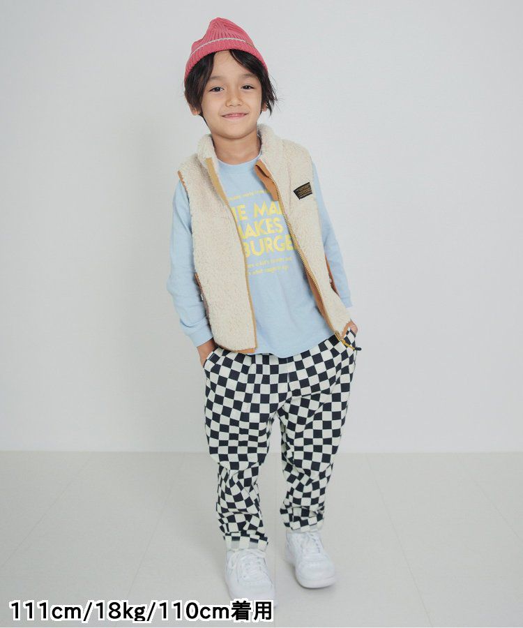 日本 BREEZE - 時尚絨毛花色搖粒絨背心-草綠