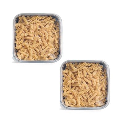 美國優康 U-Konserve - 不鏽鋼方形保鮮盒蓋 1500ml-透明兩入組