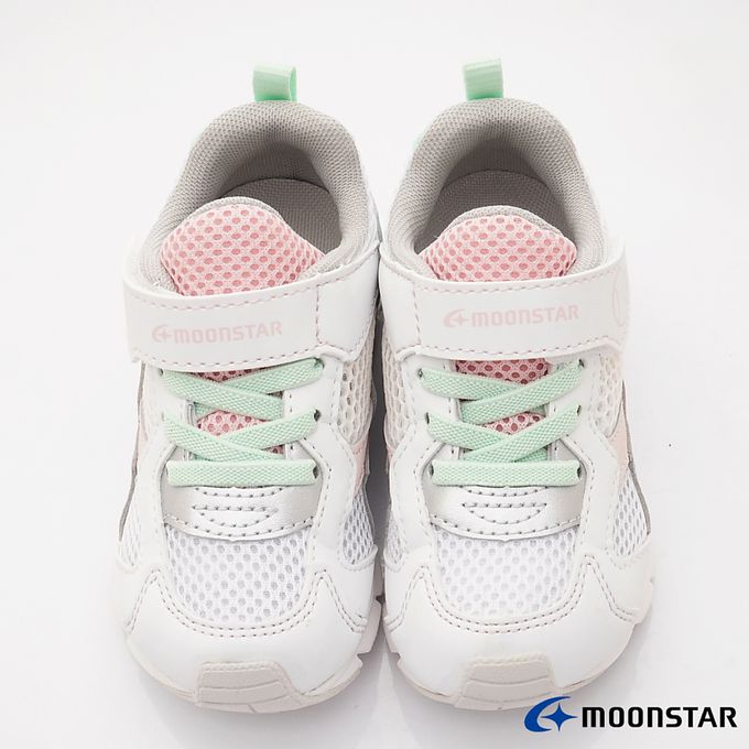 Moonstar日本月星 - 運動機能童鞋-MSCNC3164白粉(中小童)-機能運動鞋-白粉