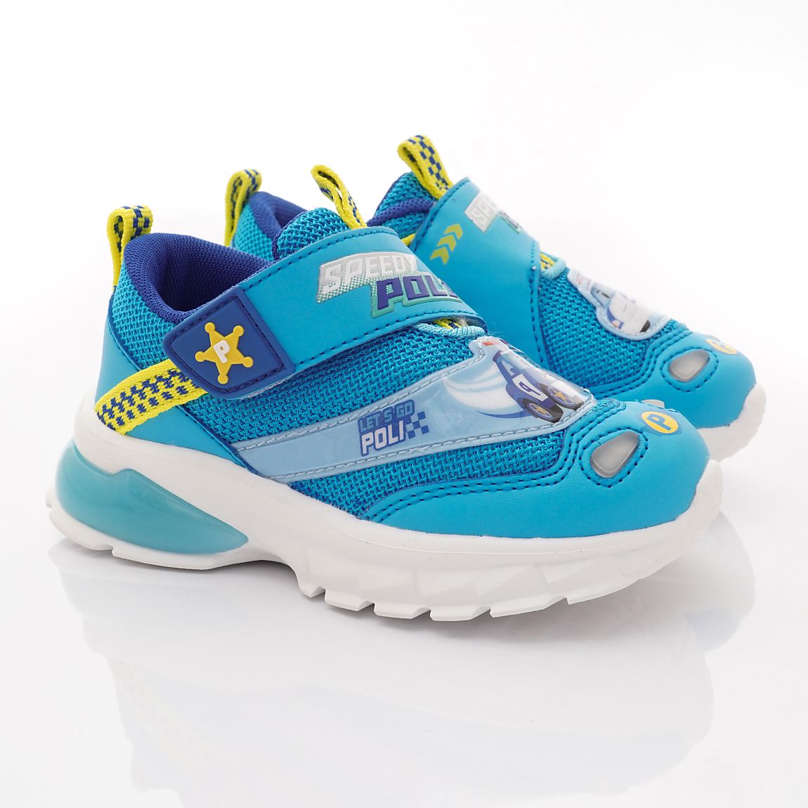 POLI 波力救援小英雄 - 電燈運動款(中小童段)-運動鞋-藍