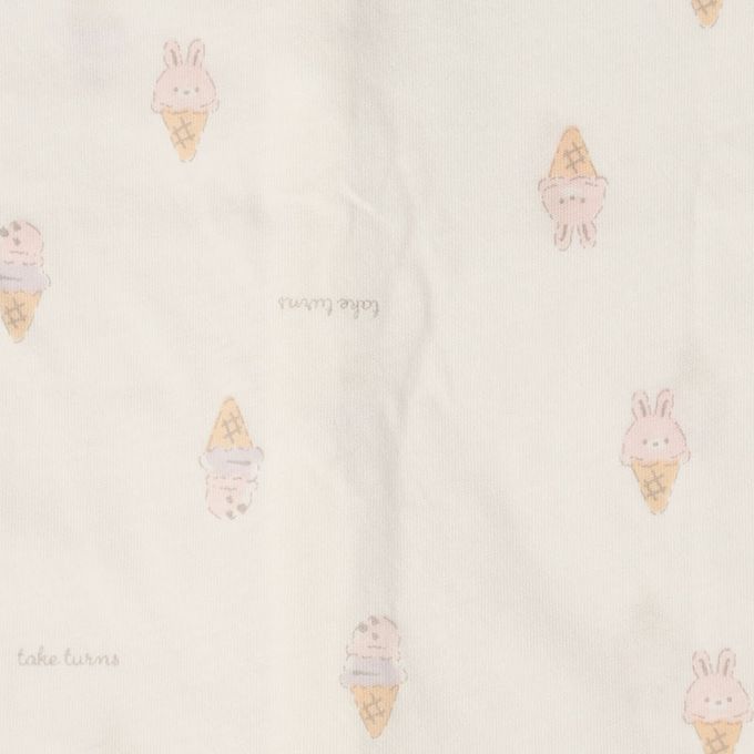 akachan honpo - 涼爽無袖前開式包屁衣-純棉 2件組-紫色