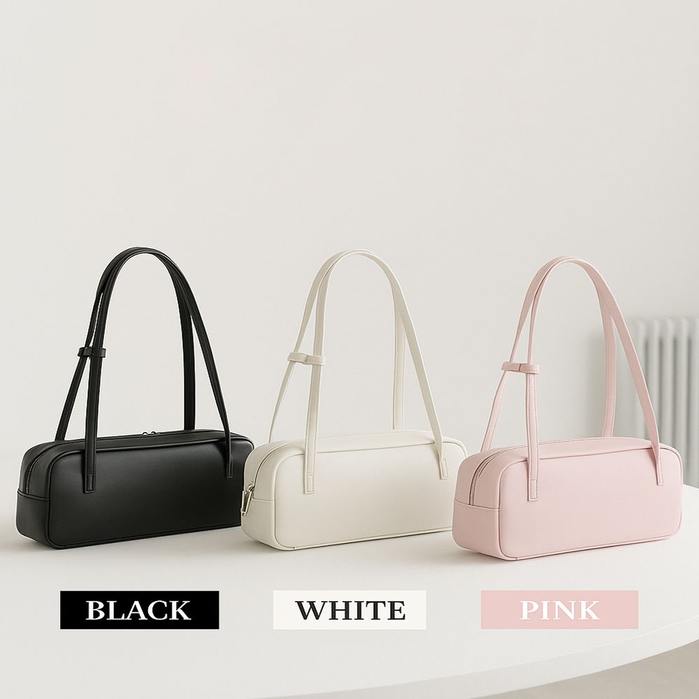 韓系蝴蝶結腋下包/保齡球包/大容量百搭/單肩包