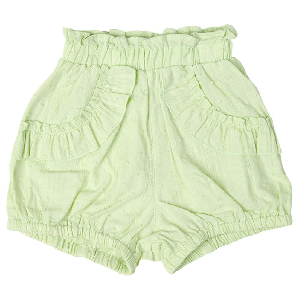 南瓜褲-小緹花-綠色