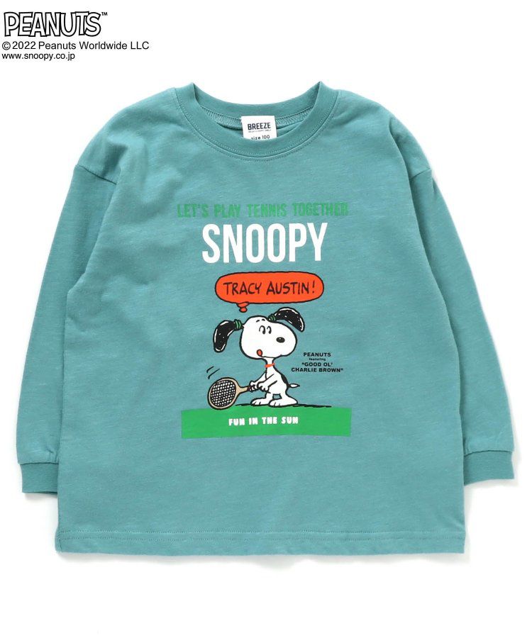 日本 BREEZE - 聯名款 史努比印花長袖上衣-黃