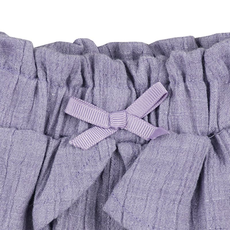 akachan honpo - 短褲-柔軟楊柳布-紫色