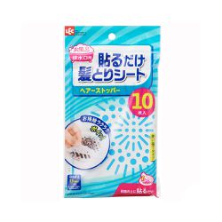 日本 LEC - 排水口毛髮過濾貼-大圓-10入