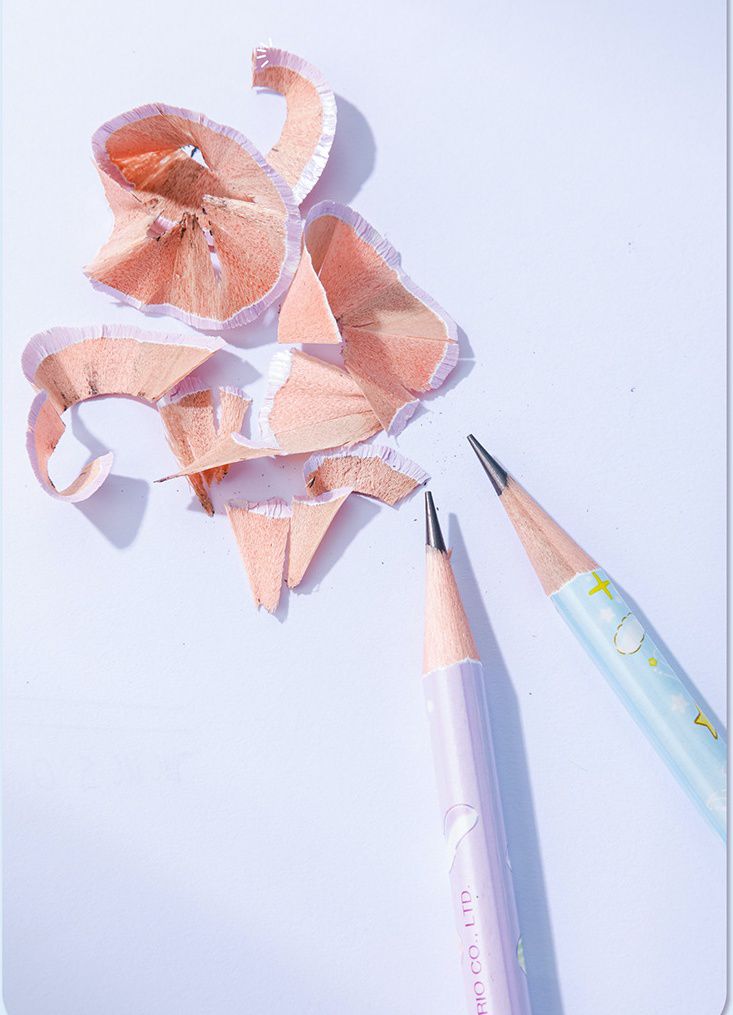 (無鉛毒)卡通書寫2B鉛筆-卡通人物大耳狗-藍色