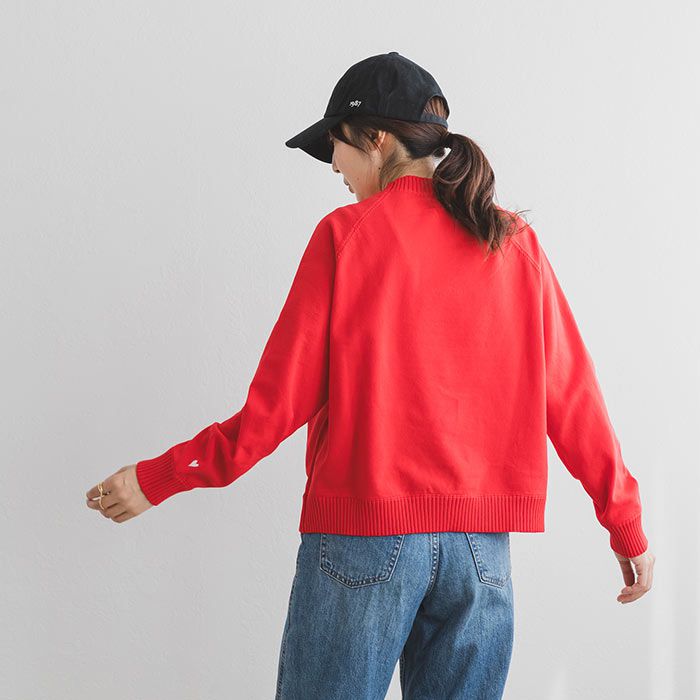 日本 ihuu - 酷甜愛心刺繡針織上衣-紅