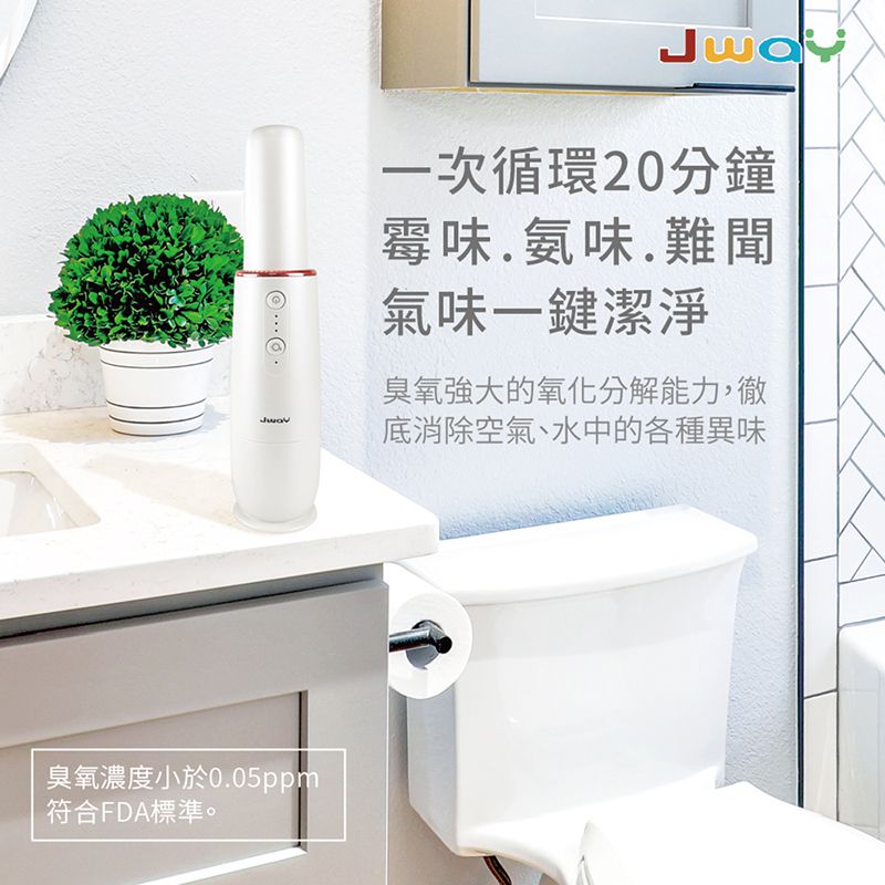 Jway - 無線清淨機吸塵器JY-SV02C-初雪白