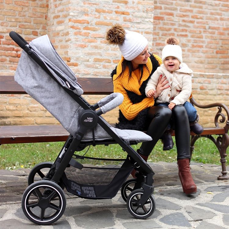 britax römer - B-Smile III 豪華換向高景觀手推車-月光灰