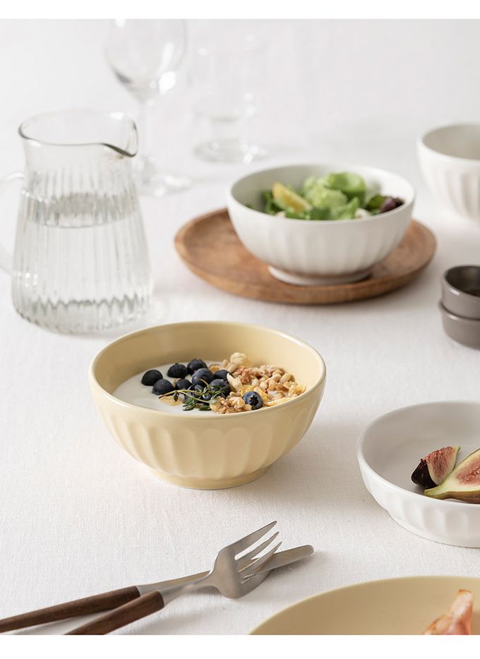 韓國 SSUEIM - Mild Matte系列溫柔時光陶瓷碗盤餐具9件組