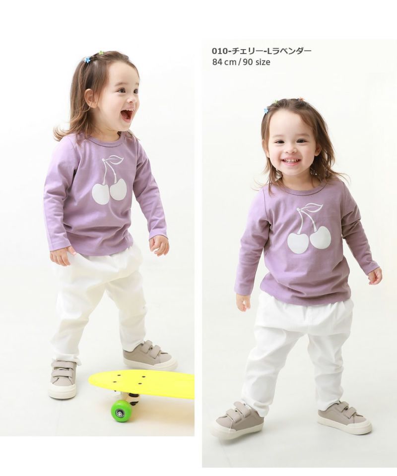 日本 devirock - 100%棉 定番百搭印花長T-字母愛心-深灰