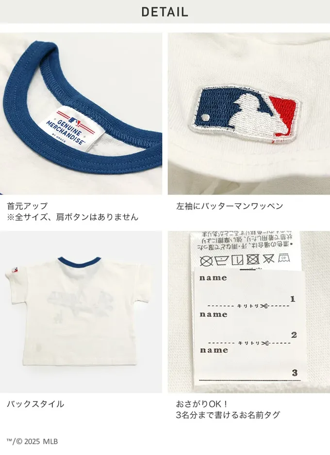 日本 Chil2 - MLB聯名 100%棉落肩短袖上衣-紐約洋基-黑