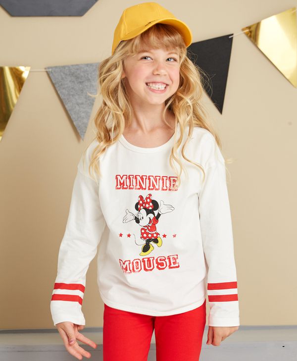 麗嬰房 Disney - 米妮系列運動甜心上-白色
