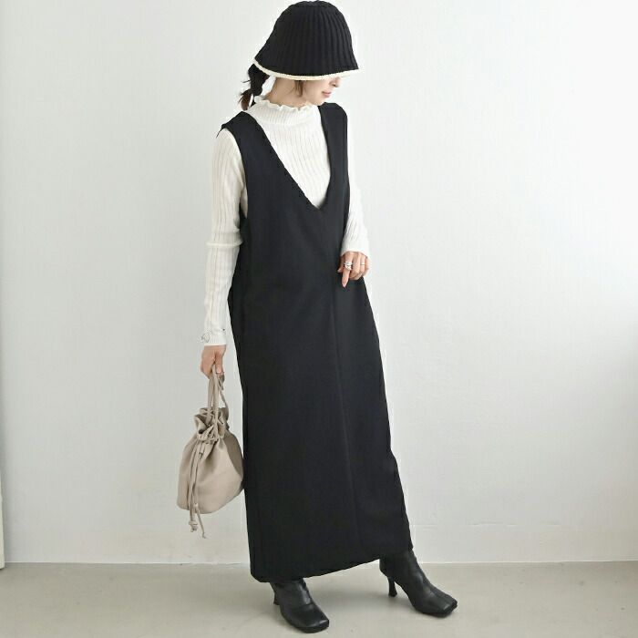 日本 ihuu - 百搭荷葉領羅紋薄針織上衣-芥末黃