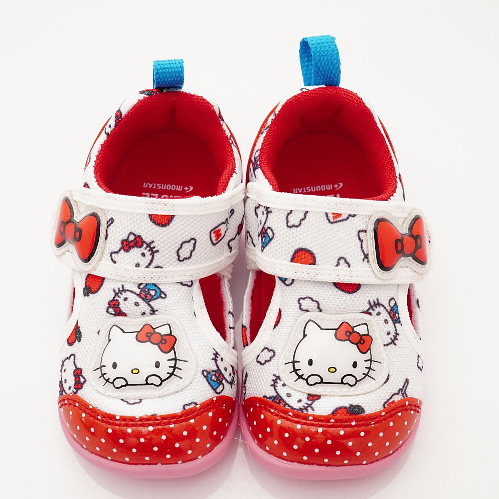 Moonstar日本月星 - 機能童鞋-KITTY聯名涼鞋(寶寶段)-紅