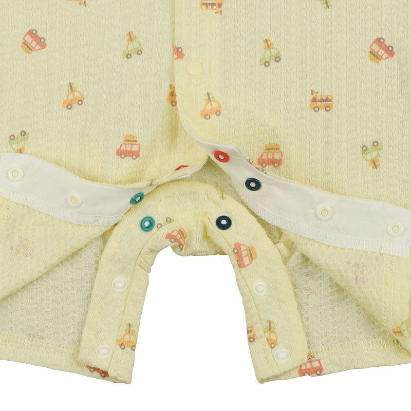 akachan honpo - 短袖兔裝-汽車-奶油色