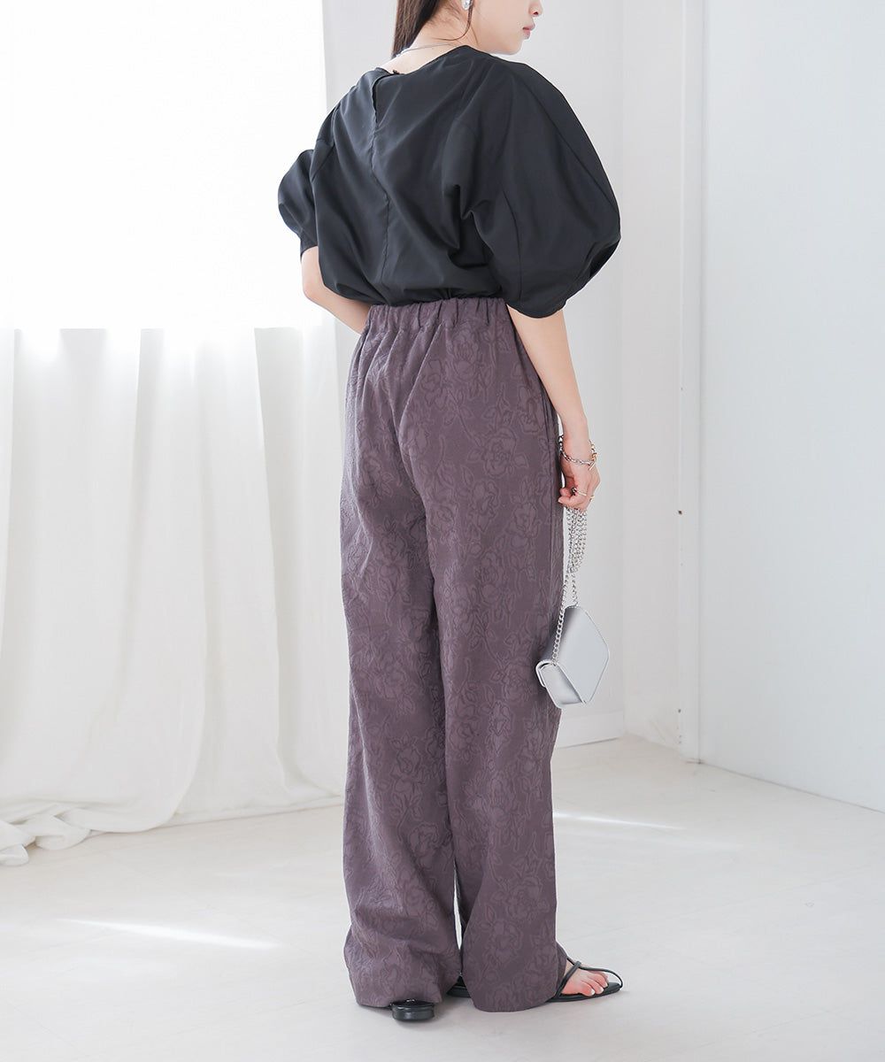 日本 Bab - 圓領百搭氣球袖上衣-淺綠