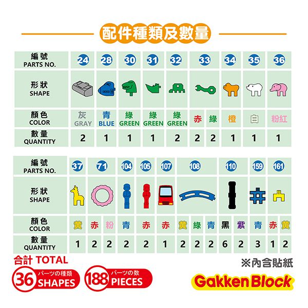Gakken學研 - 新豪華組合(日本製)