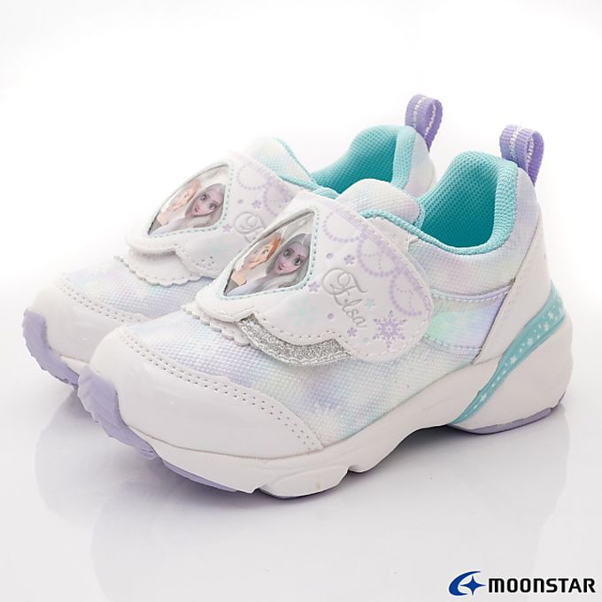 Moonstar日本月星 - 月星冰雪聯名機能童鞋-DNC13111白(中小童段)-機能運動鞋-白