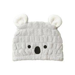 日本 CB JAPAN - 動物造型超細纖維浴帽-無尾熊灰 (W220 X D210 X H15mm)