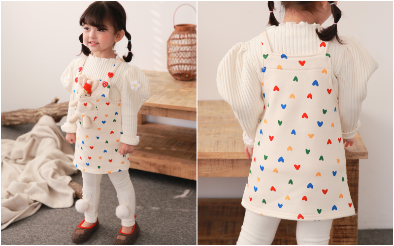 韓國 Coco rabbit - 兔兔口袋娃娃吊帶裙-粉紅