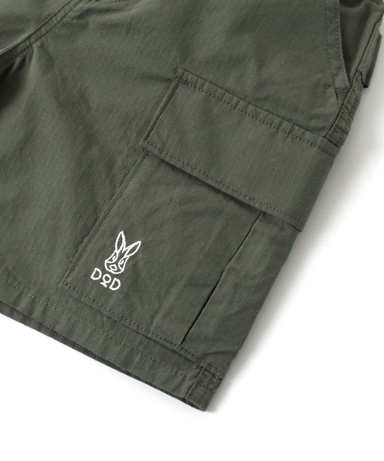 日本 BREEZE - 聯名款 口袋工裝風帥氣4分短褲-撞色-橘藍系