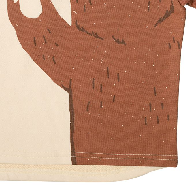 akachan honpo - 長袖休閒上衣-動物-象牙白色