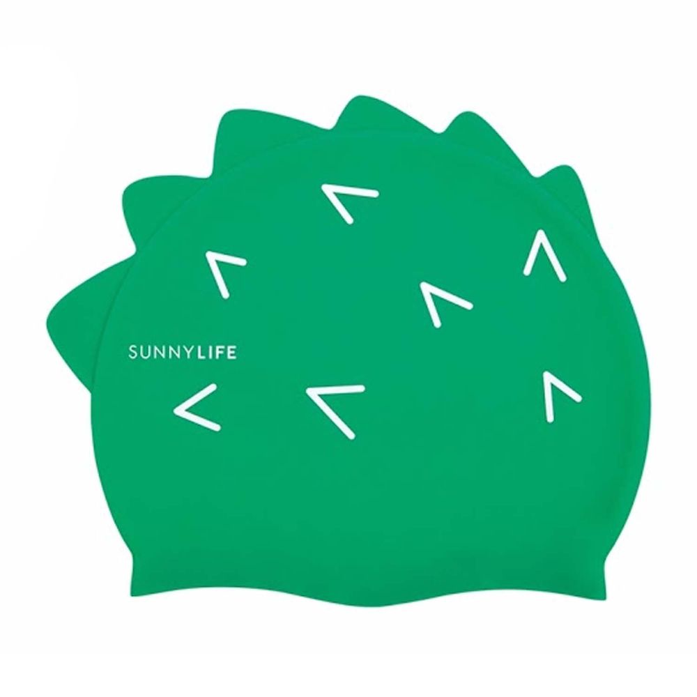 澳洲 Sunnylife - 立體造型兒童矽膠泳帽-鱷魚