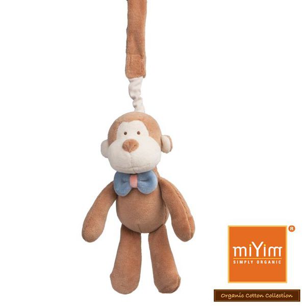 miYim - 安撫玩具禮盒 (手搖鈴+安撫巾+吊掛娃娃)-布布小猴