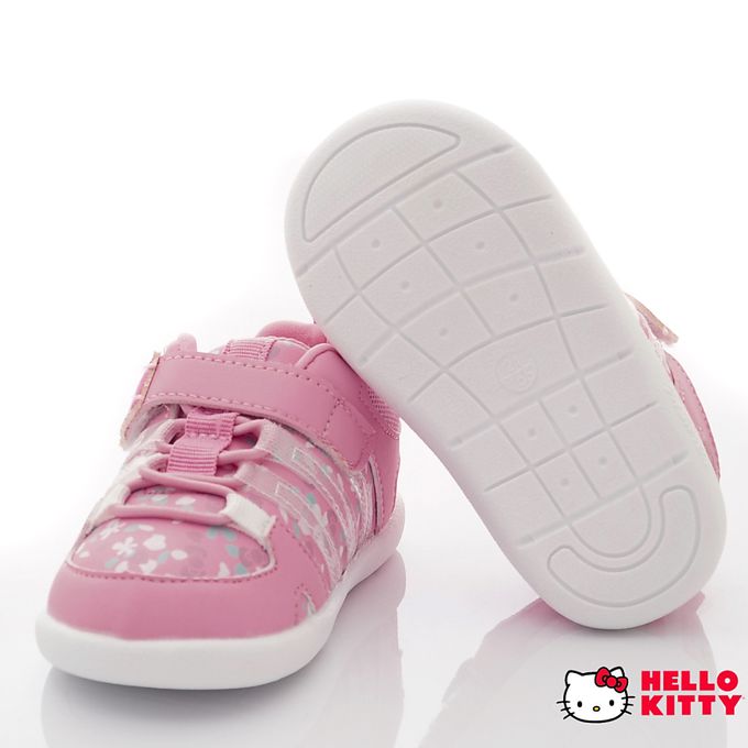 hello kitty 小花輕量軟Q鞋墊款(小童段)-休閒鞋-粉