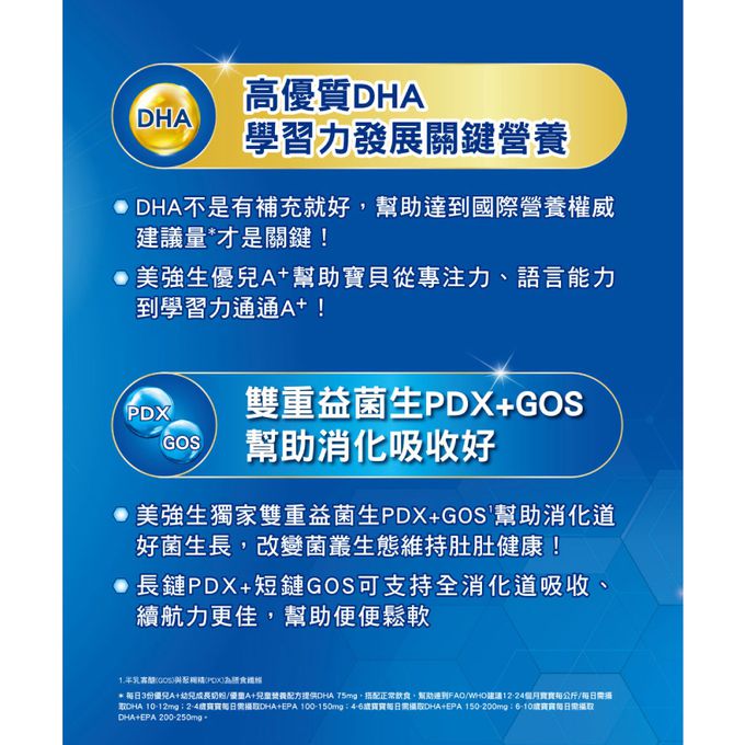 美強生 - 優兒A+3號成長奶粉1700gX18(1-3歲適用)_有效期：2024/01/05