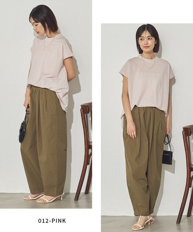 日本 Sans Souci 34+ - 接觸涼感 圓弧百搭法式袖上衣-白