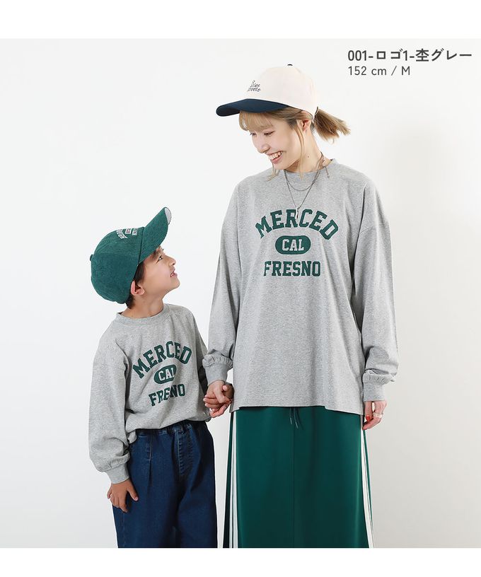 日本 devirock - [大人] 100%棉 定番印花長袖上衣-草寫英文-白