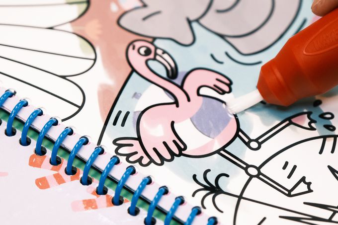 神奇的隱形水畫冊-可愛動物在這裡！