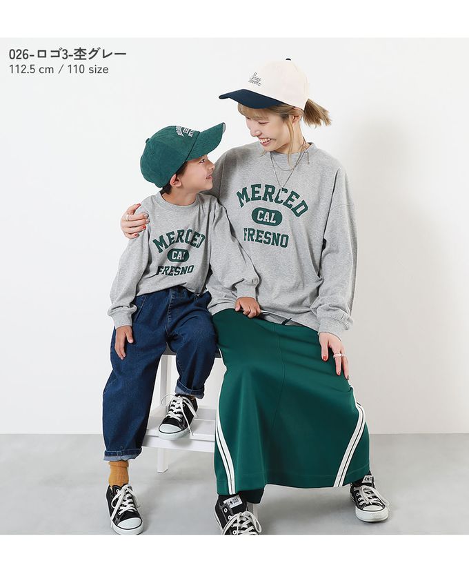 日本 devirock - 100%棉 定番印花長袖上衣-大學T-淺粉紫