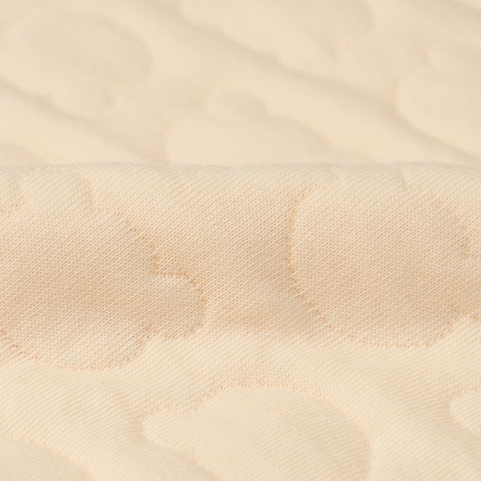 akachan honpo - 長袖包屁衣家居服-保暖鋪棉 小熊-淺卡其色