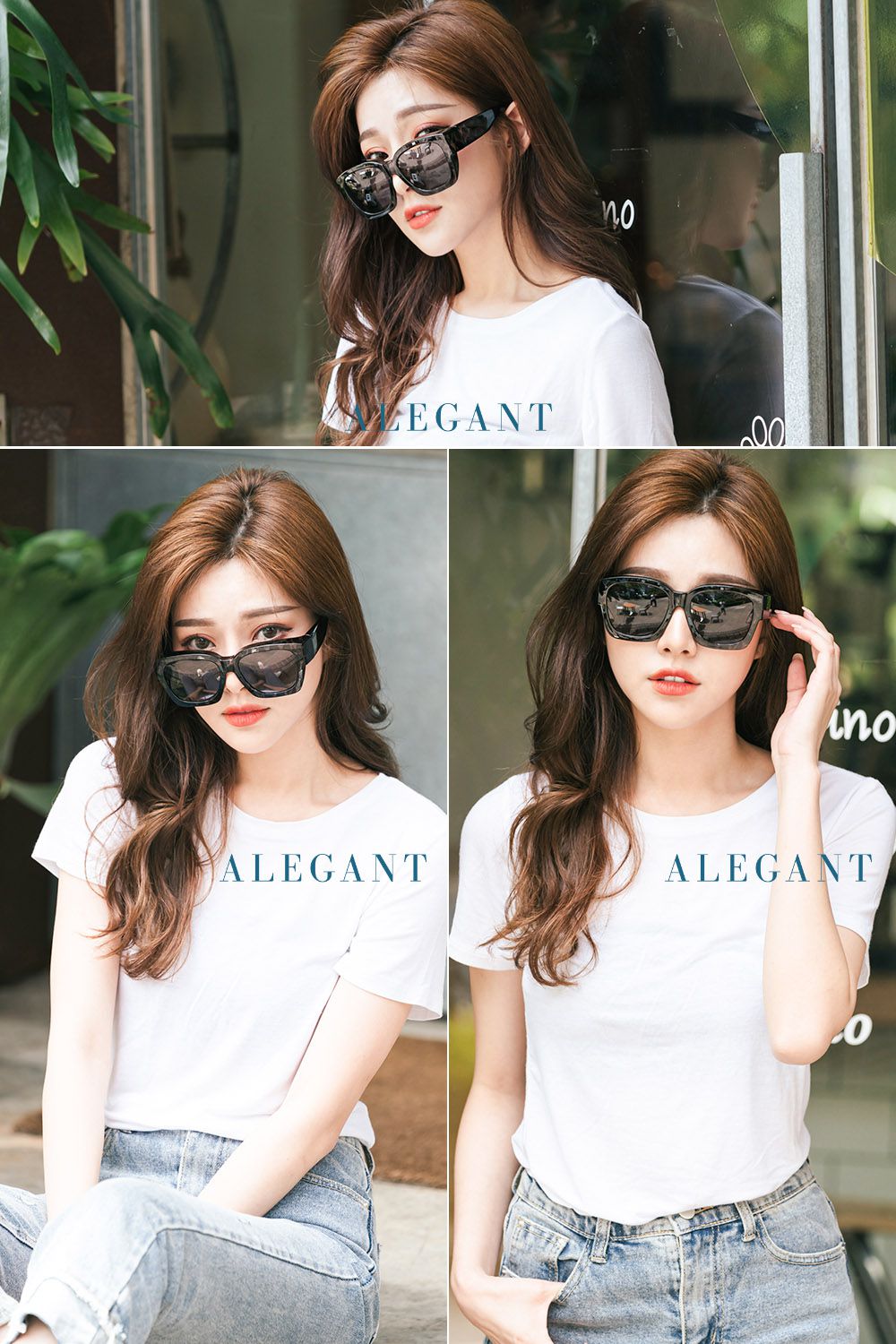 ALEGANT - 瀟灑藍灰色豹紋方框全罩式偏光墨鏡│外掛UV400太陽眼鏡包覆套鏡│車用太陽眼鏡│近視可戴外掛寶麗來墨鏡