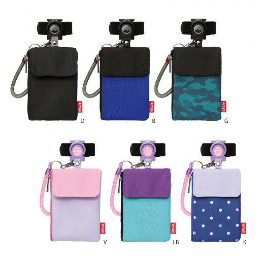 日本文具 SONIC - 悠遊卡/零錢包伸縮磁吸吊飾-迷彩 (8.5x16cm)