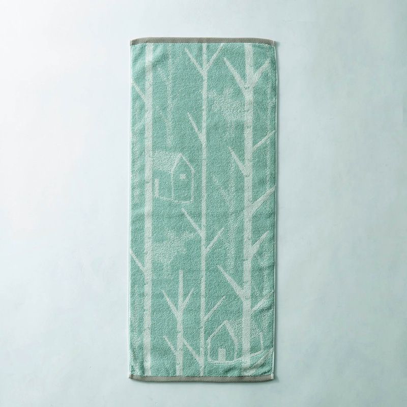 日本千趣會 - 北歐風 吸水速乾毛巾-白熊-石墨灰 (34×80cm)